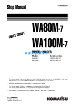 WA80M-7 WA100M-7 Shop Manual