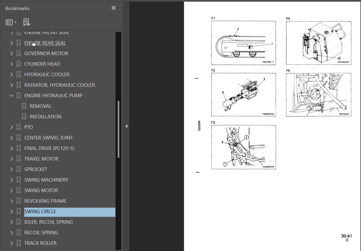 PC100-5 PC120-5 MIGHTY Shop Manual