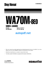 WA70M-8E0 Shop Manual