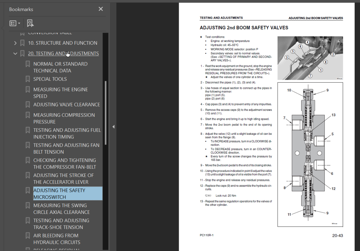 PC110R-1 Shop Manual