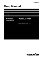 PC210LCI -11E0 S ERIAL NUMBERS K77001 and up Shop Manual