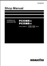 PC30MR-5 PC35MR-5 Shop Manual