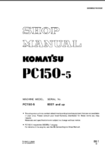 PC150-5 Shop Manual
