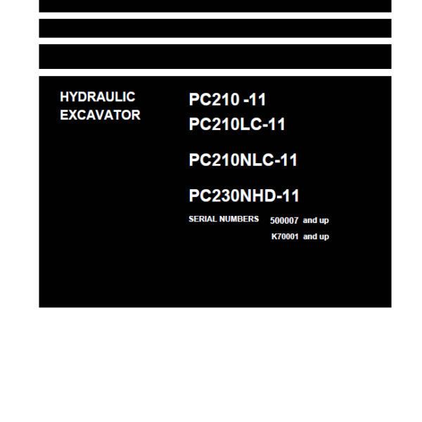 PC210 -11 PC210LC-11 PC210NLC-11 PC230NHD-11 Shop Manual