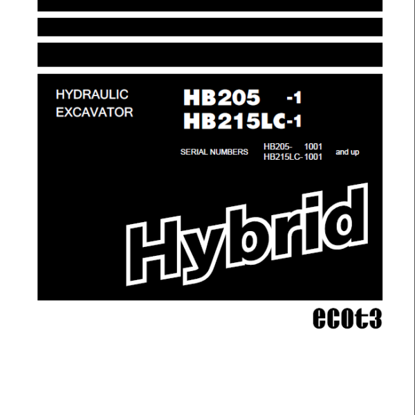 HB205 -1 HB215LC-1 Shop Manual