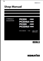 PC200 -8M0 PC200LC-8M0 PC220 -8M0 PC220LC-8M0 (C10001-C19999 C20000 and up) Shop Manual