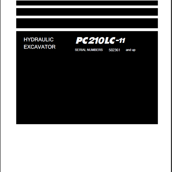 Komatsu PC210LC-11 Shop Manual