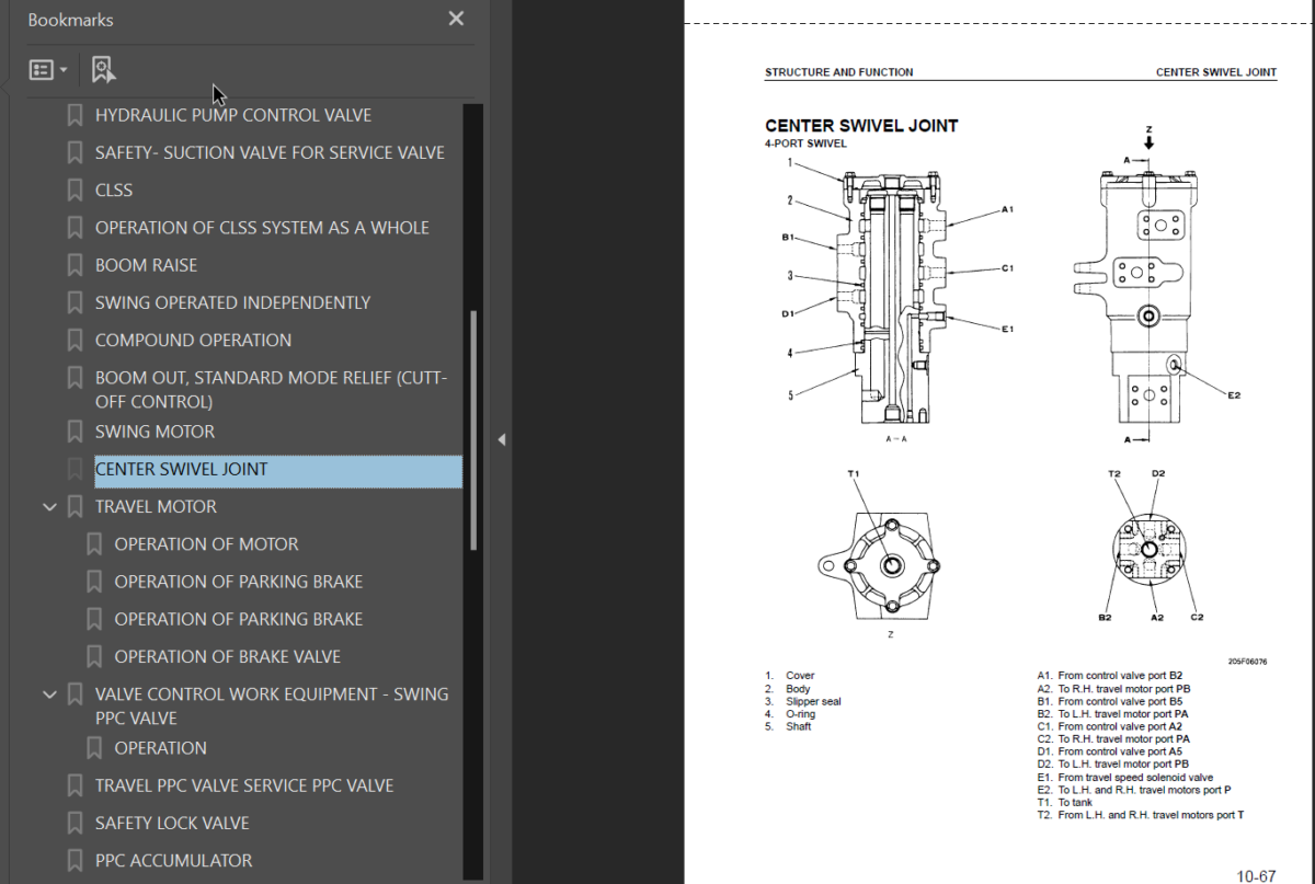 Komatsu PC200EN PC200EL-6K Shop Manual