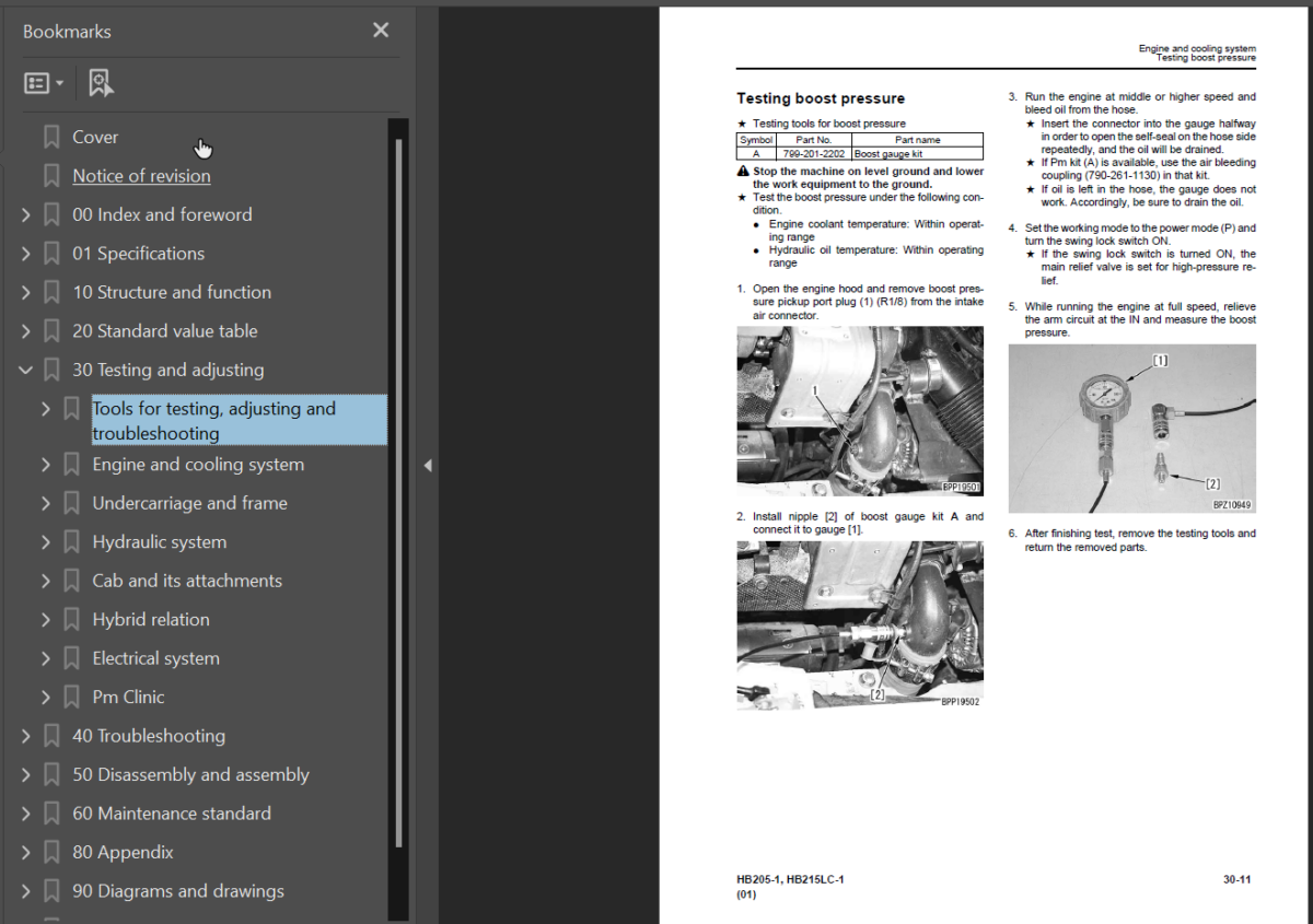 HB205 -1 HB215LC-1 Shop Manual