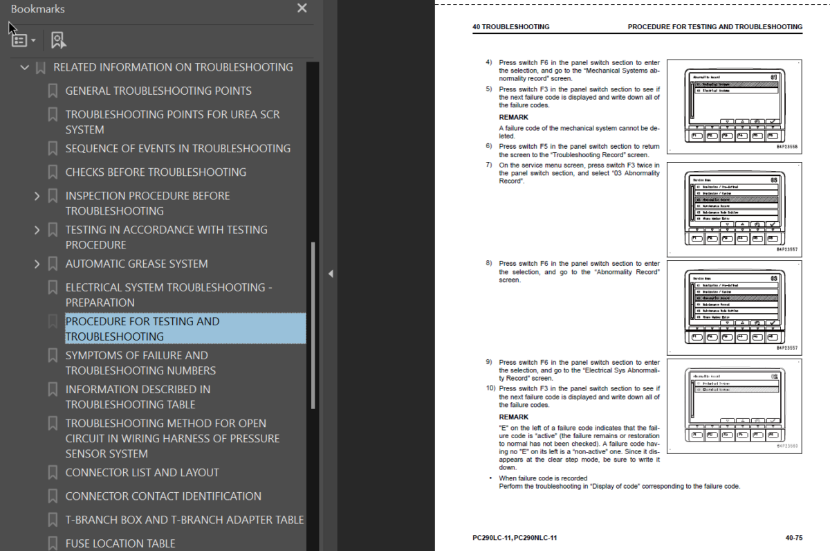 PC290LC -11 PC290NLC -11 Shop Manual