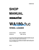 WA180-1LC Shop Manual