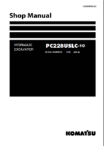 PC228USLC-10 SERIAL 1149 and up Shop Manual
