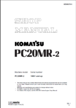 PC20MR-2 Shop Manual