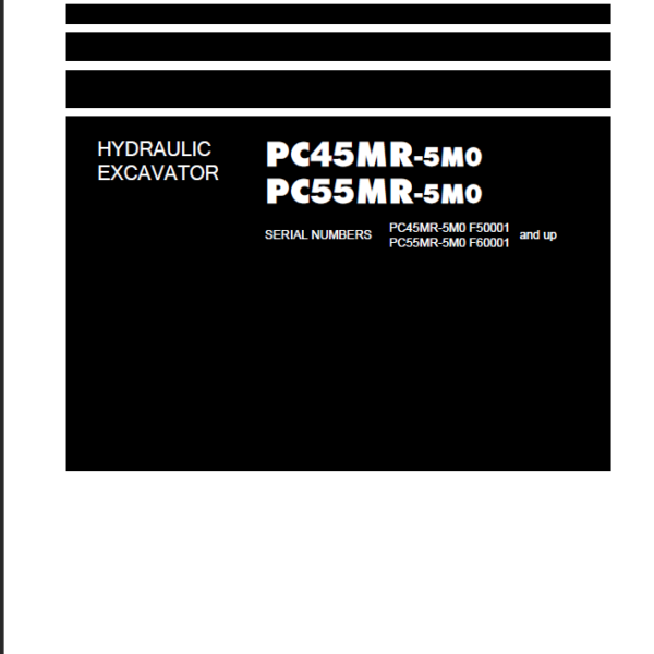 PC45MR-5M0 PC55MR-5M0 Shop Manual