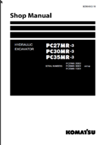 PC27MR-3 PC30MR-3 PC35MR-3 Shop Manual