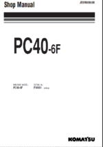 PC40-6F Shop Manual