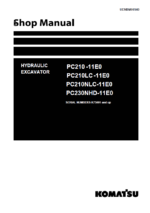 PC210 -11E0 PC210LC -11E0 PC210NLC-11E0 PC230NHD-11E0 Shop Manual