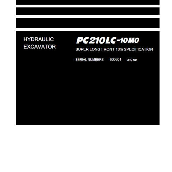 PC210LC-10M0 Field Assembly Instruction