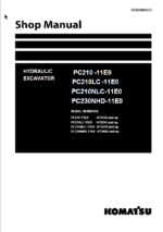 PC210 -11E0 PC210LC -11E0 PC210NLC-11E0 PC230NHD-11E0 (UENBM00631) Shop Manual