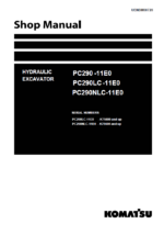 PC290 -11E0 PC290LC -11E0 PC290NLC-11E0 Shop Manual