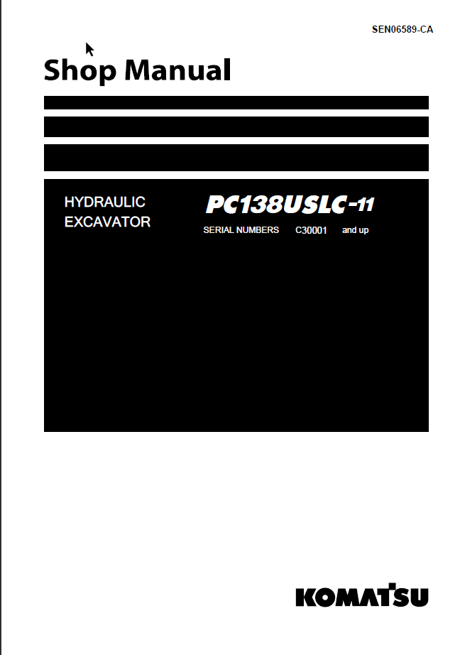 PC138USLC-11 Shop Manual