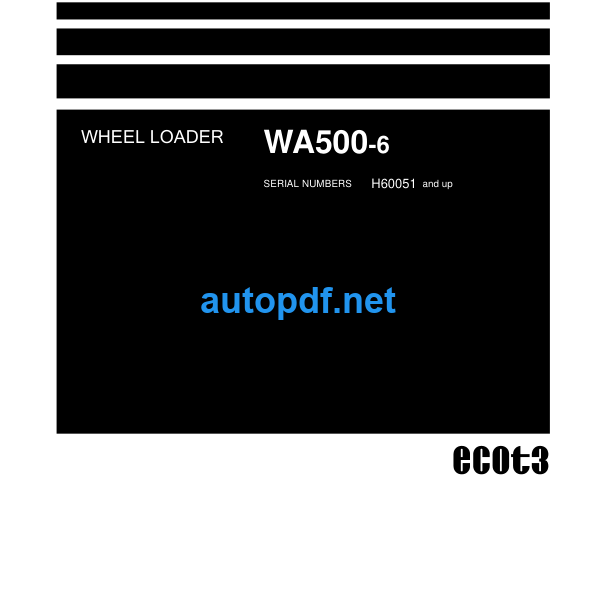 WA500-6 Shop Manual