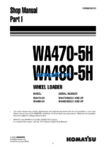 WA470-5H WA480-5H Shop Manual