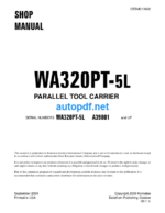 WA320PT-5L Shop Manual