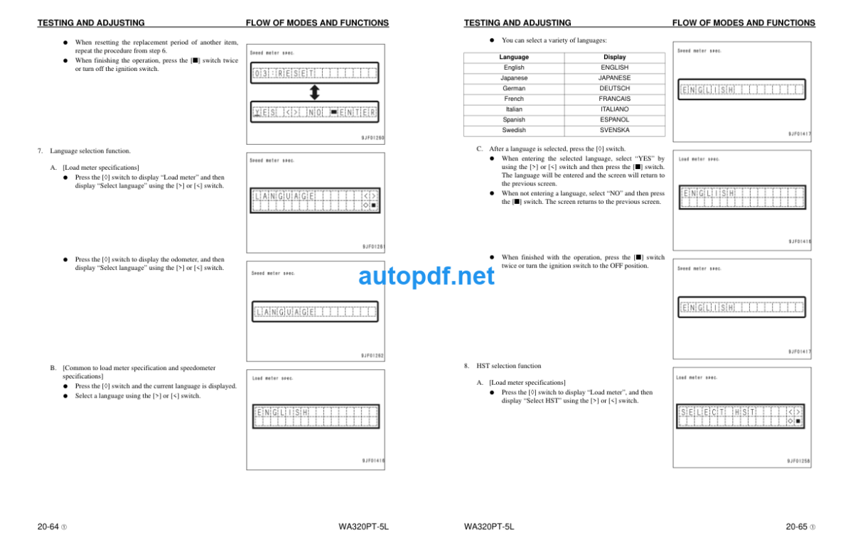 WA320PT-5L Shop Manual