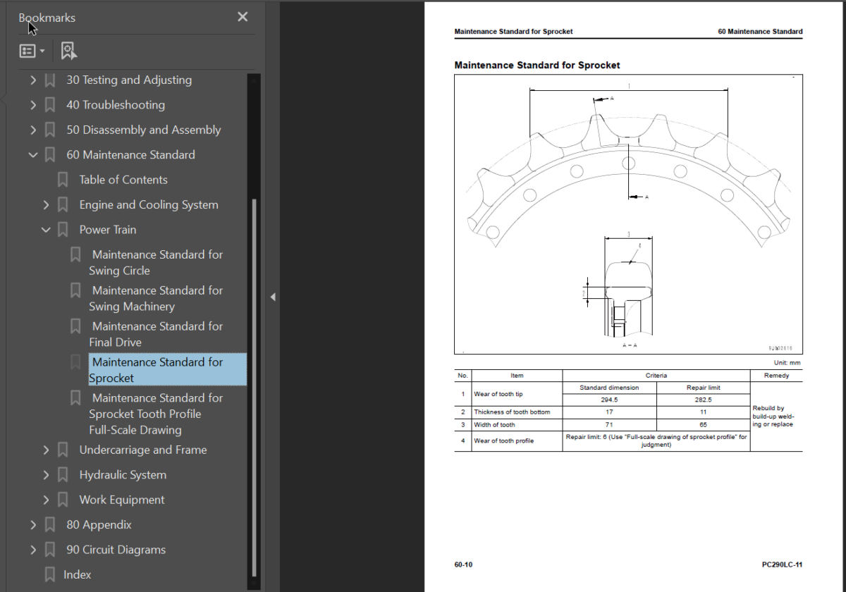 PC290LC-11 Shop Manual