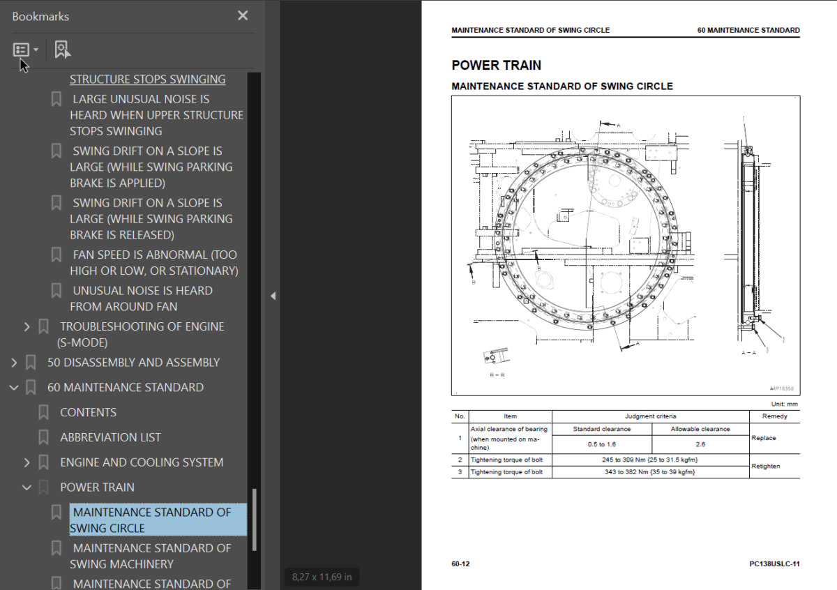 PC138USLC-11 Shop Manual