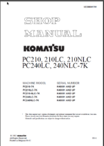 PC210 210LC 210NLC PC240LC 240NLC-7K Shop Manual