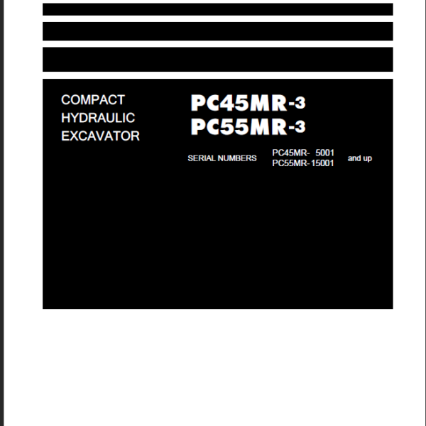 PC45MR-3 PC55MR-3 Shop Manual