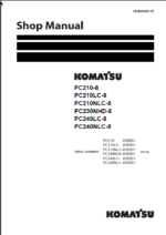 PC210-8 PC210LC-8 PC210NLC-8 PC230NHD-8 PC240LC-8 PC240NLC-8 Shop Manual