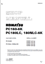 Komatsu PC160-6K PC180LC 180NLC-6K Shop Manual