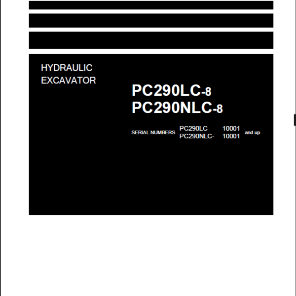 PC290LC-8PC290NLC-8 Shop Manual