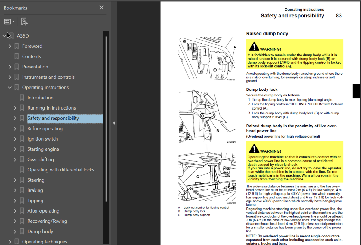 A35D Operators Manual