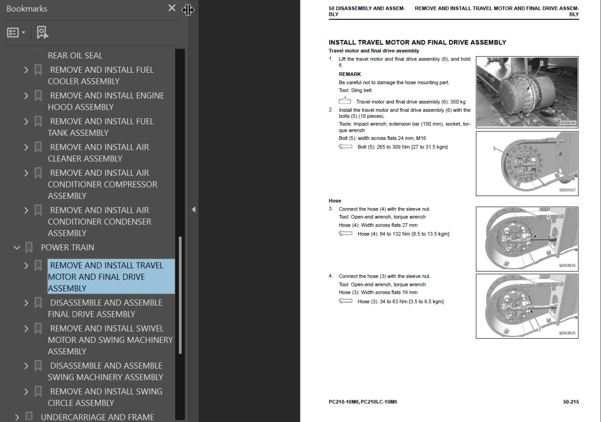 PC210 -10M0 PC210LC-10M0 Shop Manual