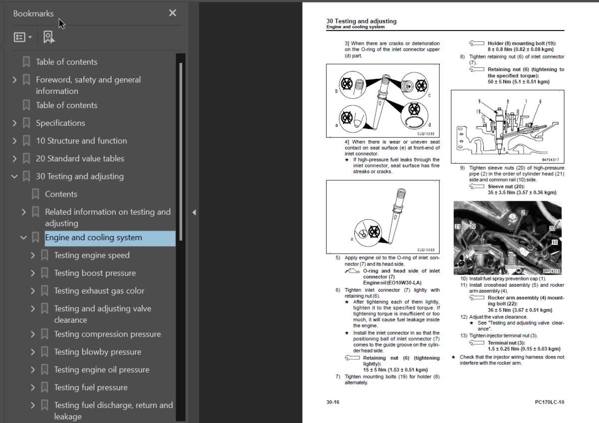 PC170LC-10 Shop Manual