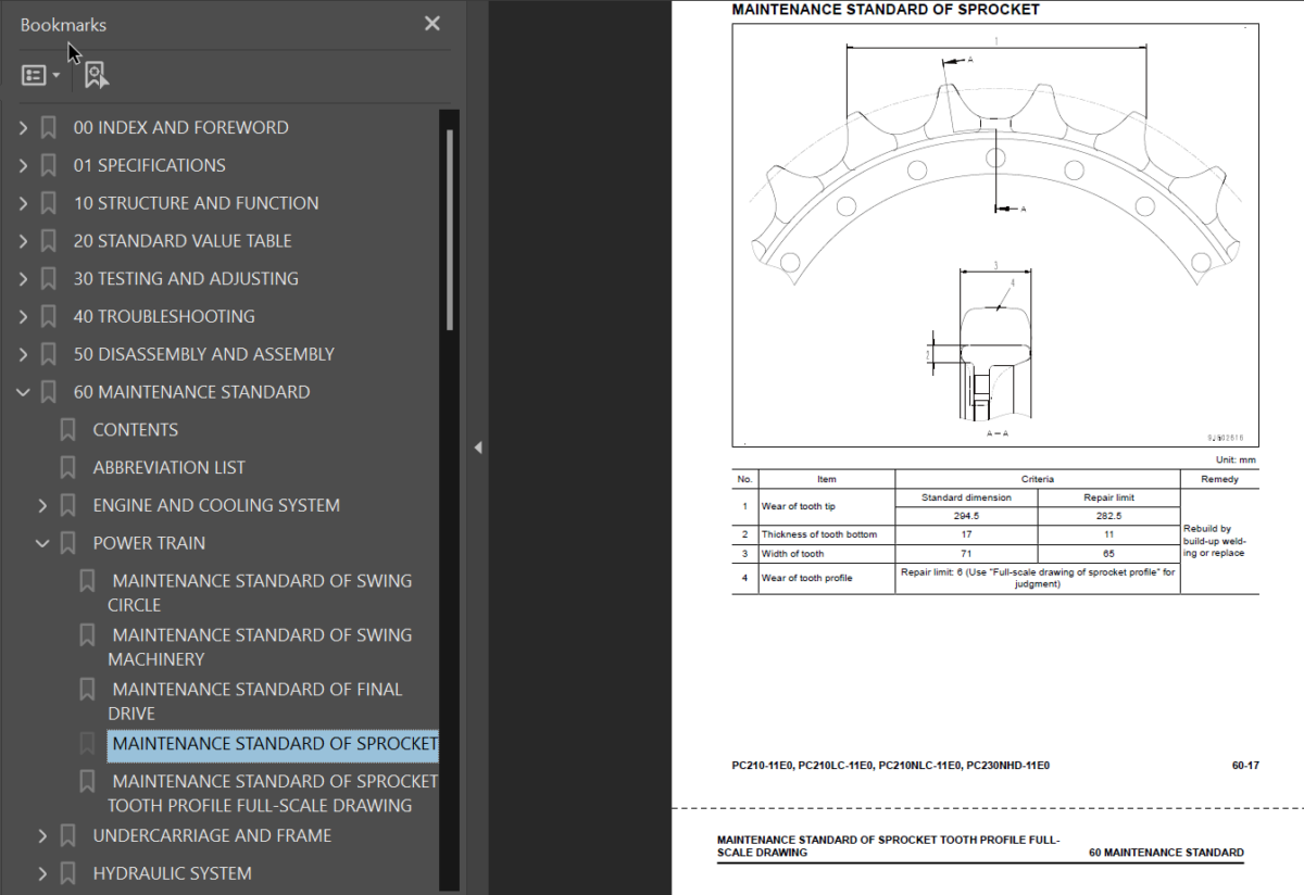 PC210 -11E0 PC210LC -11E0 PC210NLC-11E0 PC230NHD-11E0 (2) Shop Manual