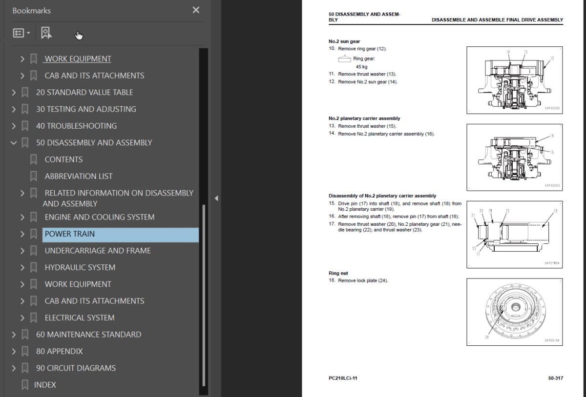 PC210LC I-11 Shop Manual