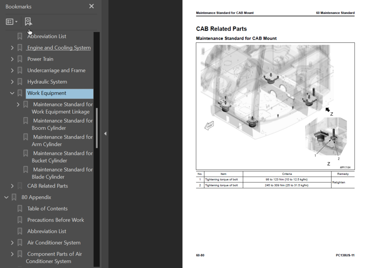 PC138US-11 Shop Manual