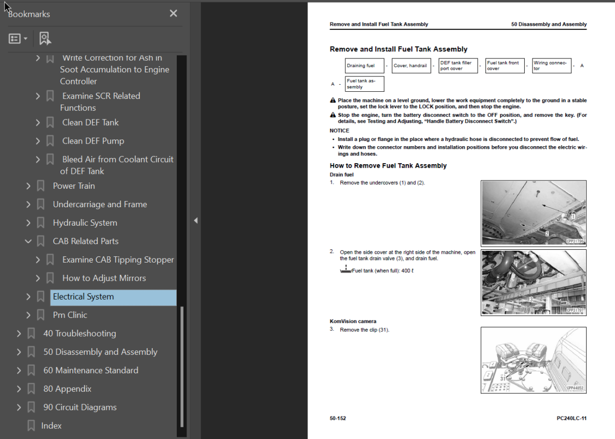 PC240LC-11 Shop Manual