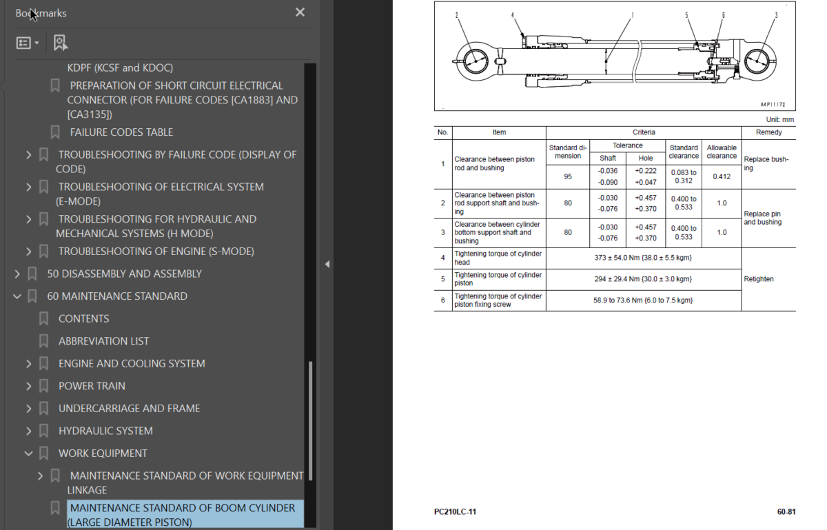 PC210LC-11 Shop Manual