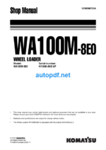 WA100M-8E0 Shop Manual