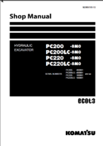 PC200 -8M0 PC200LC-8M0 PC220 -8M0 PC220LC-8M0 Shop Manual