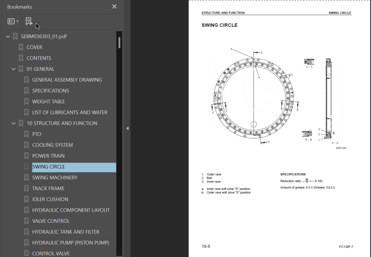 PC130F-7 Shop Manual