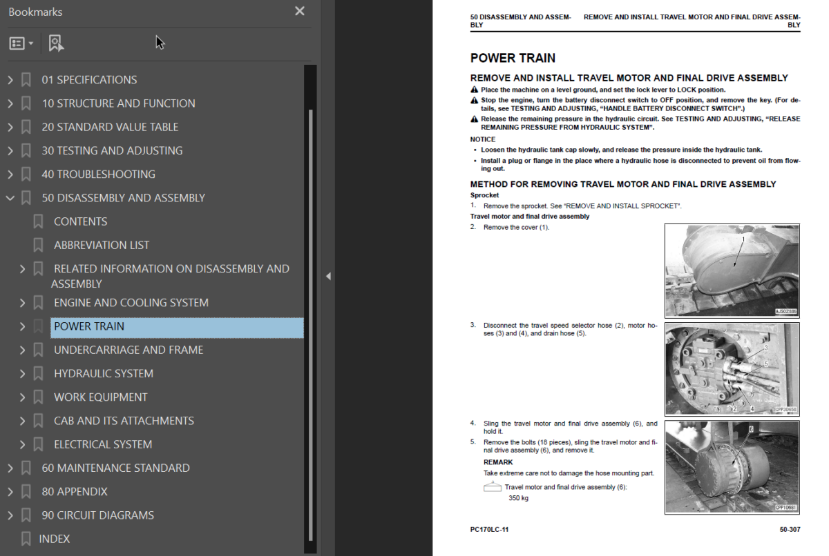 PC170LC-11 Shop Manual