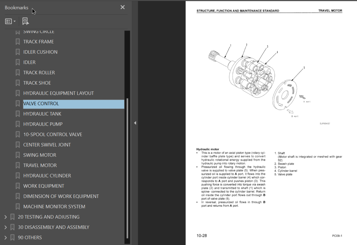 PC09-1 Shop Manual