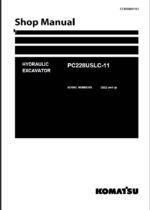 PC228USLC-11 (SERIAL NUMBERS 5002 and up) Shop Manual